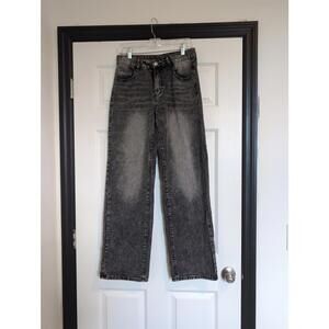 Medium Wide leg gray wash jeans